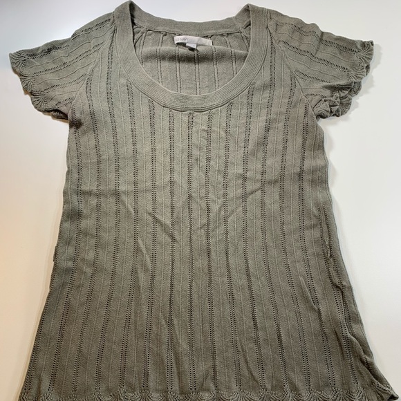 Old Navy | Knitted Scallop Edge Sweater Top Vintage 90s - Picture 4 of 10